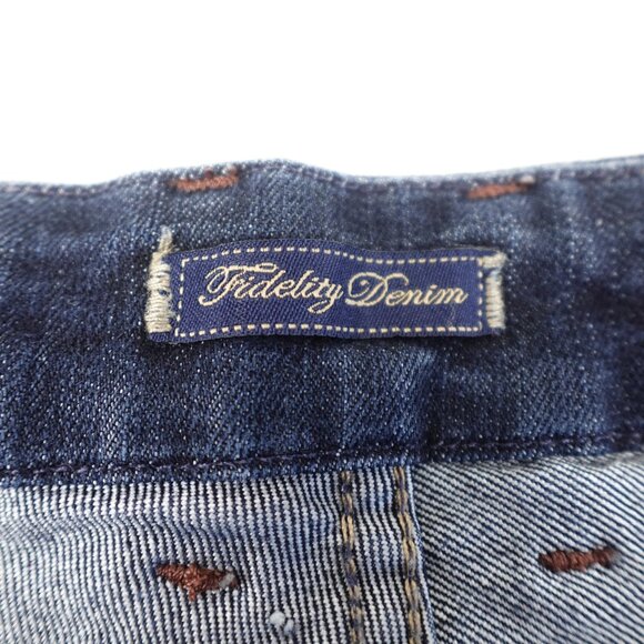 Fidelity Denim Skip Low Rise Flare Jeans Women's 32 (34x31) Made in USA - Picture 5 of 14